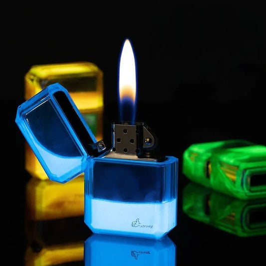 Glow-in-the-dark quicksand lighter